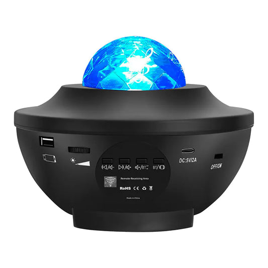 Bluetooth Music Star Projector Night Light – Rotating Galaxy Lamp with Remote | 30% Off + Free Global Shipping