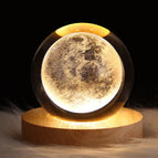 (Moon 6CM) / (Solid Wood Lamp Holder)