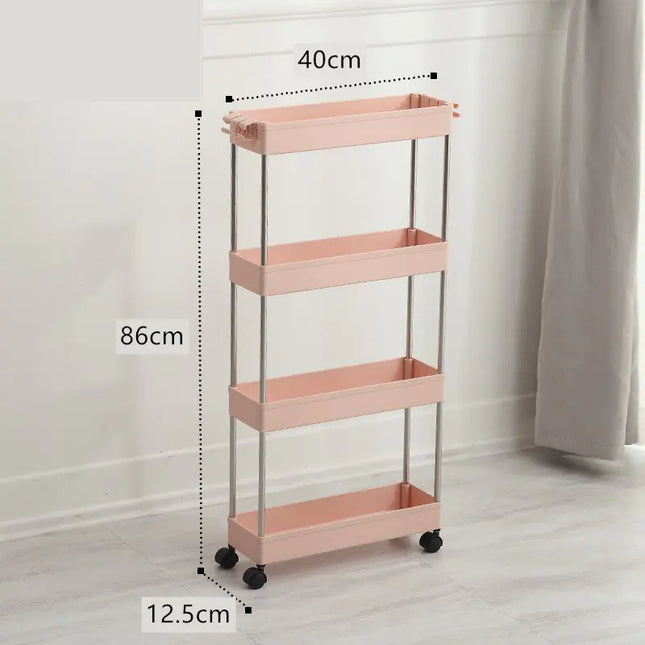 Versatile Slim Storage Rack – Multi-Layer Home Organizer