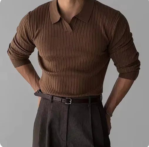 Men’s  Streetwear Long Sleeve Tee – Slim Fit & Casual Style.