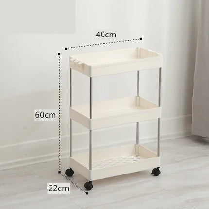 Versatile Slim Storage Rack – Multi-Layer Home Organizer