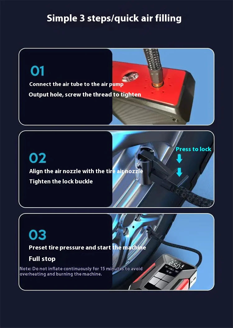 J16 All-in-One 39800mAh 12V Auto Starting Device – 1600A Peak Power Bank