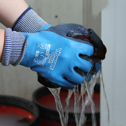 Latex Waterproof Non-Slip Gloves – Reusable Grip Protection