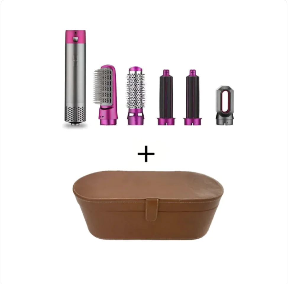5-in-1 Automatic Hot Air Comb – Curl, Straighten & Style in Minutes