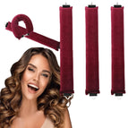 3 Pieces Wine Red