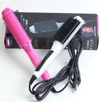 Hair Straightener & Curling Comb – Fast Heating Styling Tool for All Hair Types
