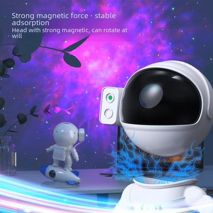 Rocket Astronaut Star Projector Lamp with Bluetooth Speaker – Galaxy Night Light with App & Remote