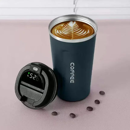 Stainless Steel Insulated Cup with Digital Temperature Display – Travel & Everyday Drinkware