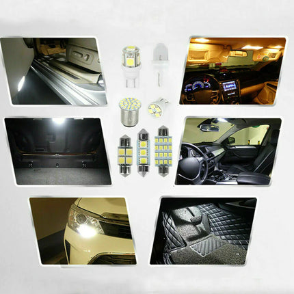 Car Interior LED Light Bulb Set – Dome, Map, Door, Trunk, License Plate