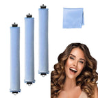 3 Blue Silk Scarves