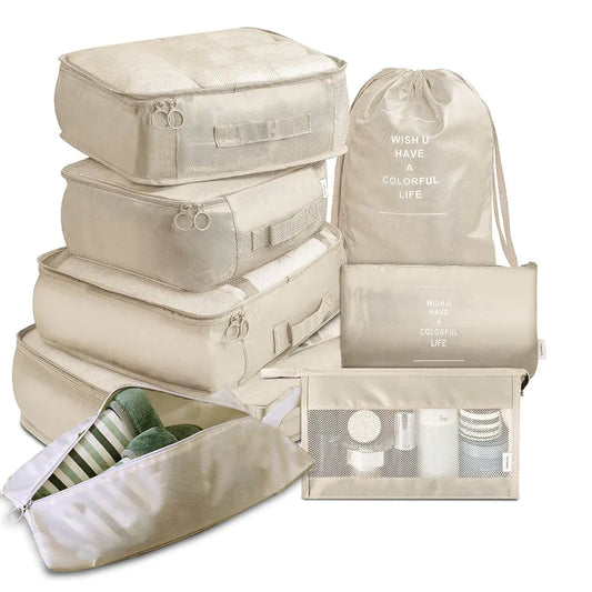 8-Piece Travel Packing Cube Set – Luggage Organizer & Divider Bags for Efficient Travel, free worldwide shipping.