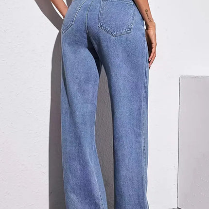 High Rise Loose Baggy Fit Boyfriend Jeans – Women’s Wide Leg Denim