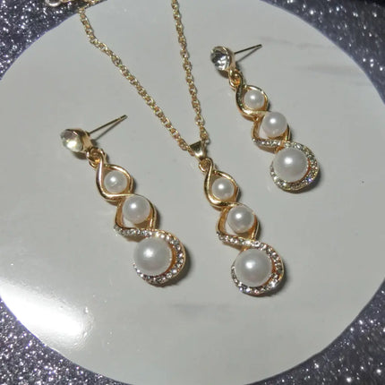European & American Style Necklace and Earrings Set – Fashion Jewelry