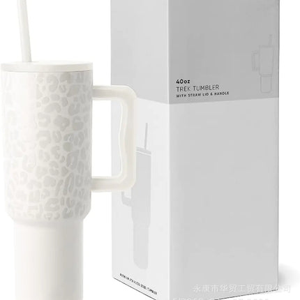 Handle Auto Cup – Insulated Stainless Steel Tumbler with Straw