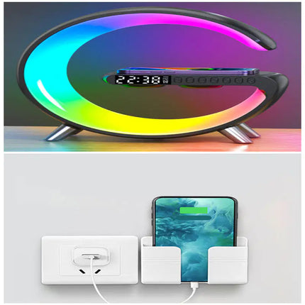 Multifunctional Smart Atmosphere Lamp – Wireless Charger & Bluetooth Speaker