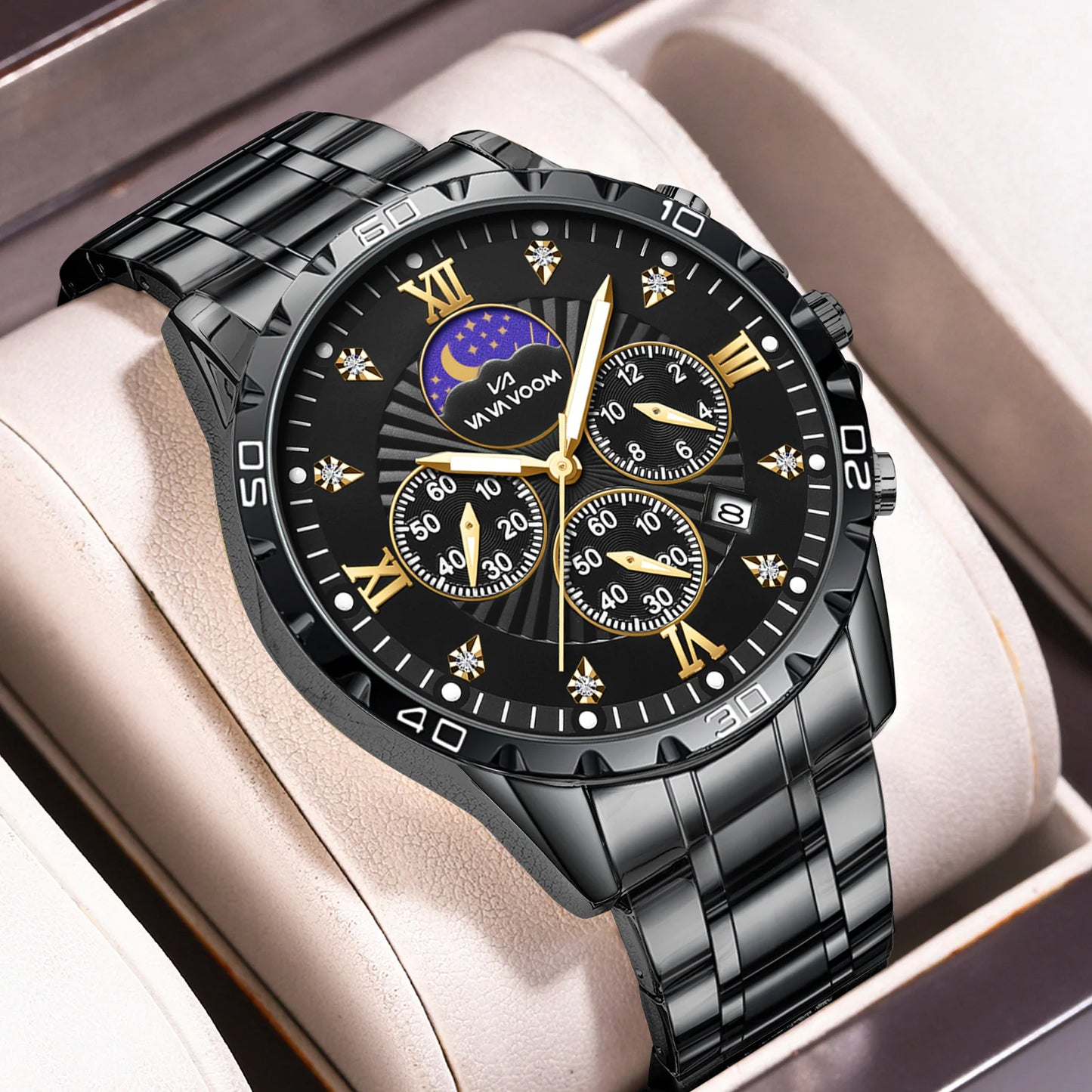 Men’s Business Metal Watch – Stainless Steel Luxury Wristwatch for Daily & Formal Wear