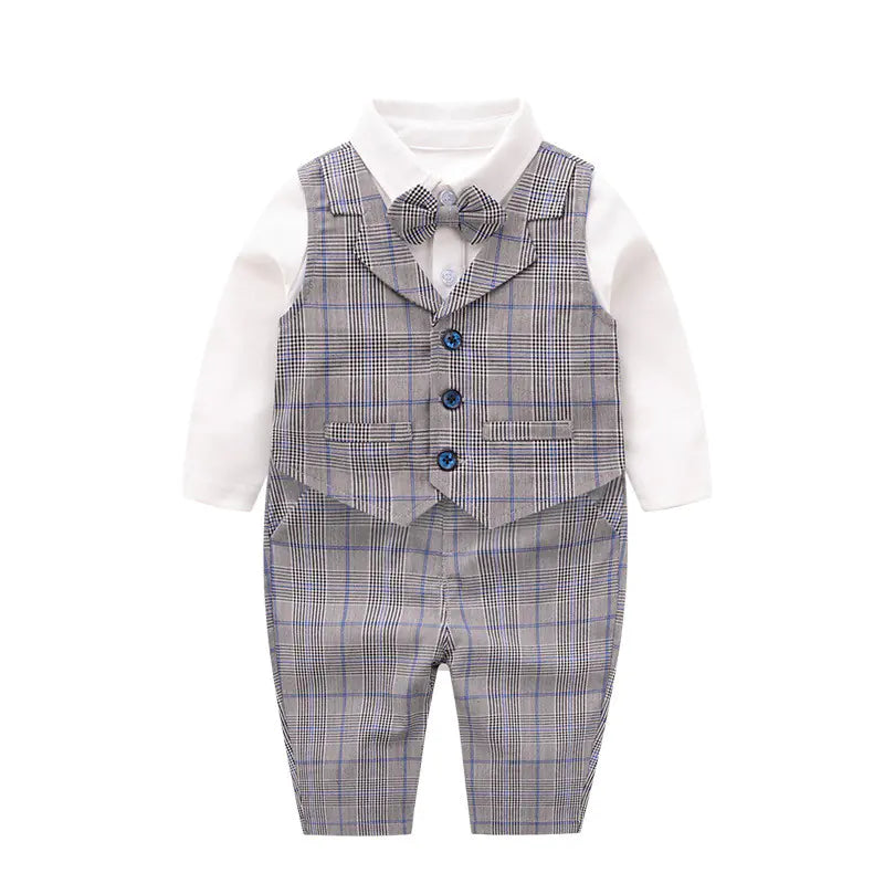 Baby Boy Gentleman Suit – 3-Piece Formal Outfit for First Birthday & Special Occasions