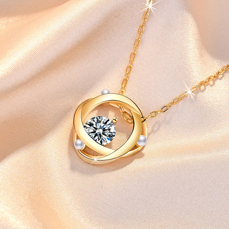 New Korean Style Single Diamond Pearl Necklace – Minimalist Women’s Jewelry