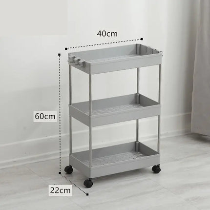 Versatile Slim Storage Rack – Multi-Layer Home Organizer