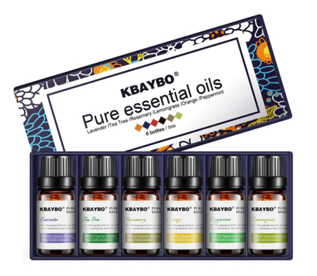 Natural essential oil set 10ml bottles for aromatherapy and fresh air