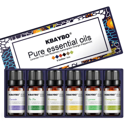 Natural essential oil set 10ml bottles for aromatherapy and fresh air