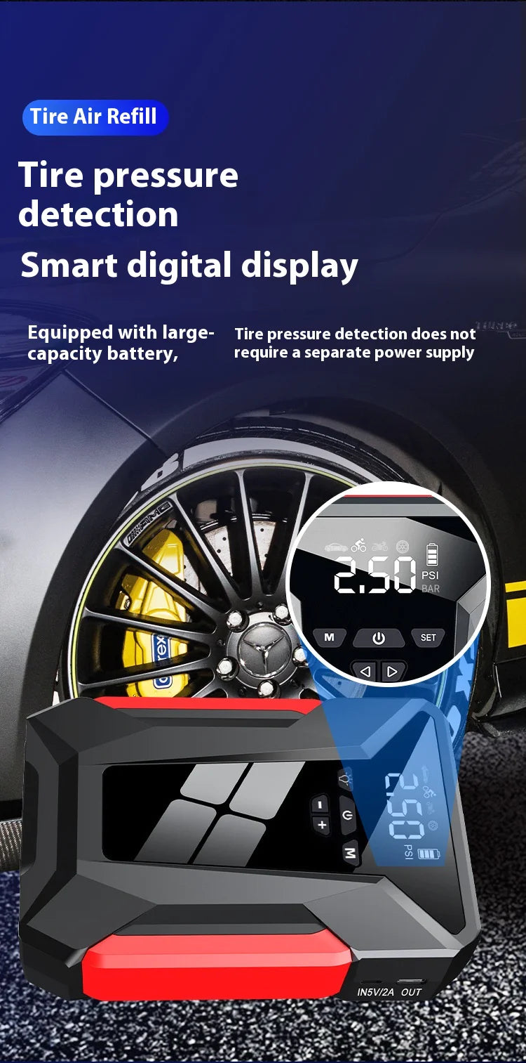 J16 All-in-One 39800mAh 12V Auto Starting Device – 1600A Peak Power Bank