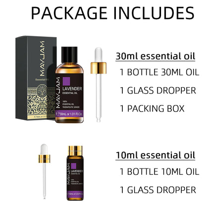 Pure Essential Oils – 10ml & 30ml Aromatherapy