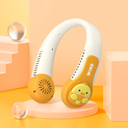 Portable Bladeless Neck Fan – Hands-Free Cooling for Travel & Sports