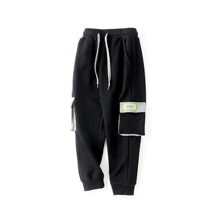 Kids Cotton Sports Pants – Korean Style Joggers with Pockets