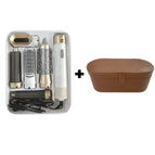 White with Brown Leather Box / US