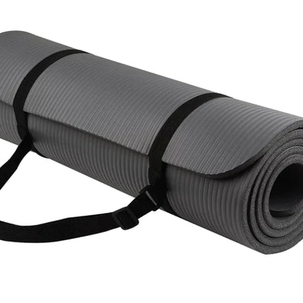 NBR Striped Yoga Mat – Non Slip Fitness