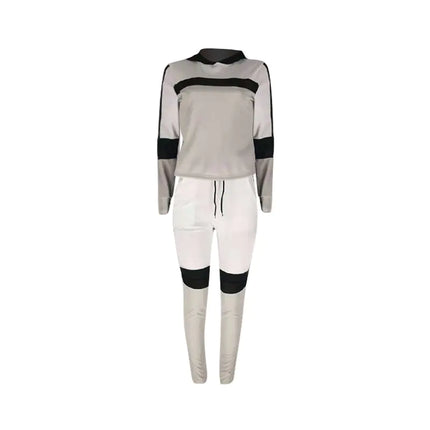 Women’s GrayTracksuit Set – Casual Sweater & Pencil Pants | Chic Lounge & Streetwear Outfit