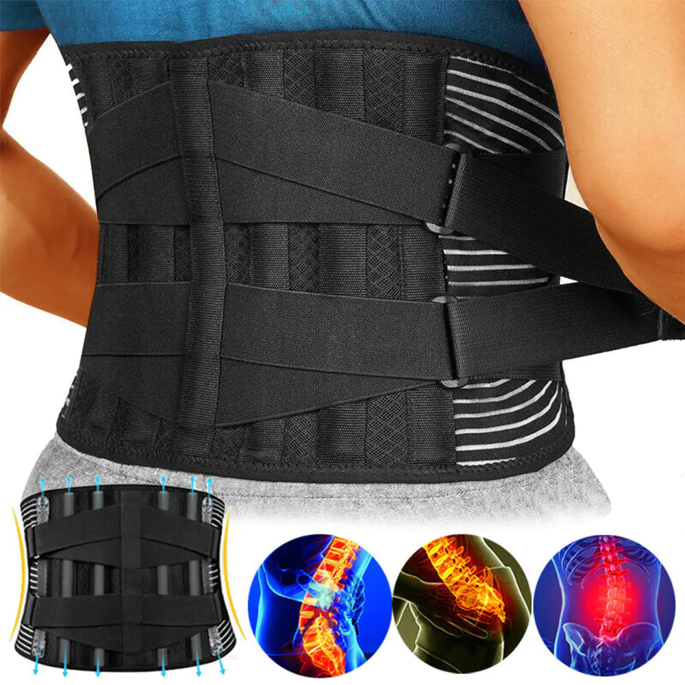 Lumbar Support Belt for Pain Relief & Sciatica – Adjustable Back Brace for Everyday Comfort | Free Shipping