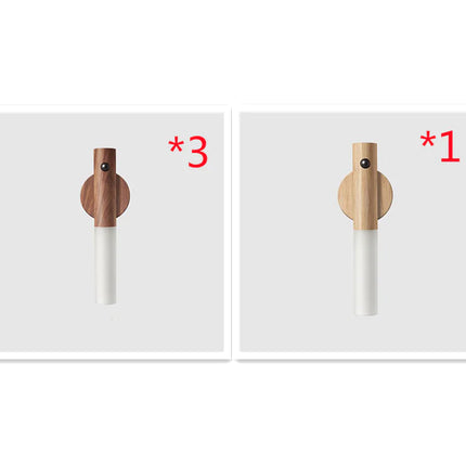 Motion Sensor LED Light | Magnetic USB Rechargeable Wooden Lamp