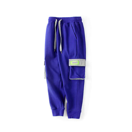 Kids Cotton Sports Pants – Korean Style Joggers with Pockets