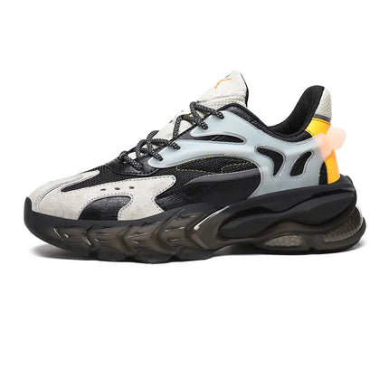 Men’s Breathable Sneakers – Stylish Mesh Color-Block Sneakers