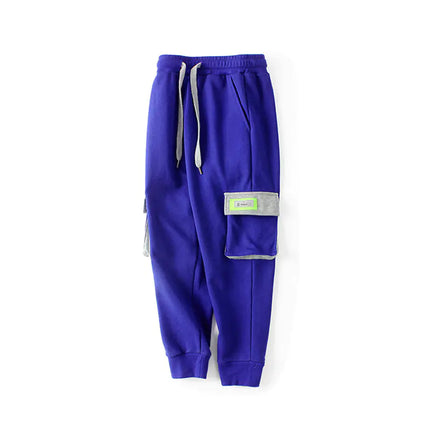 Kids Cotton Sports Pants – Korean Style Joggers with Pockets