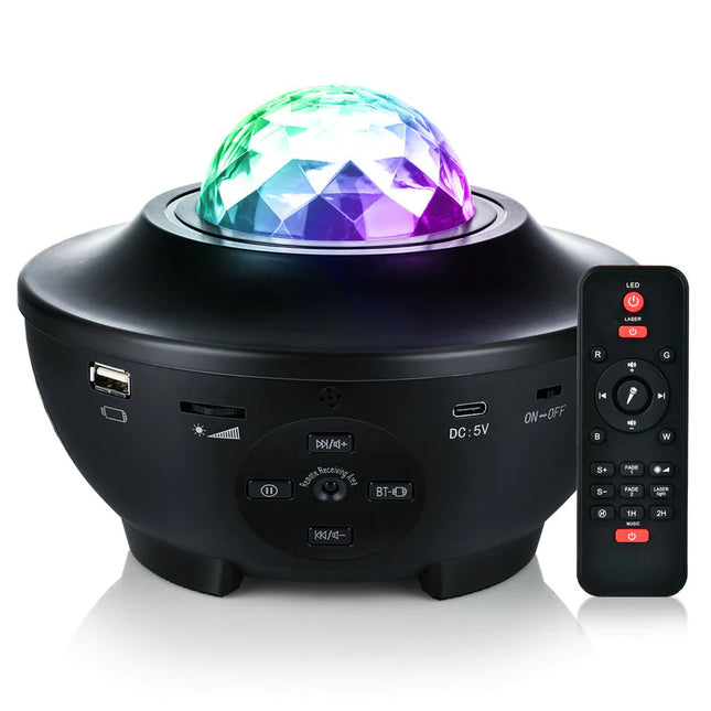 Black Galaxy Projector – Starry Sky Light with Nebula Effects
