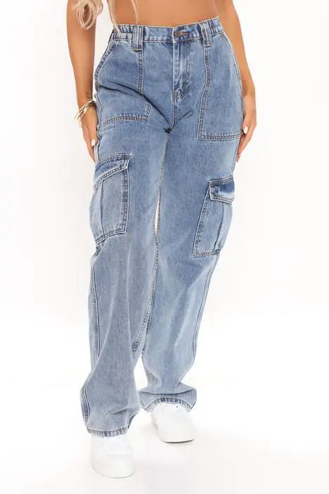 High Waist Baggy Wide Leg Workwear Pants for Women – Relaxed Fit Trousers | 30% Off + Free Global Shipping