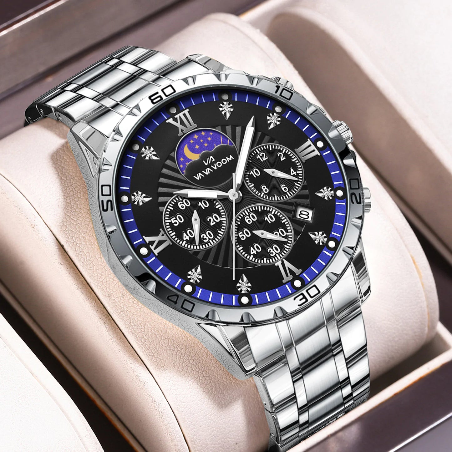 Men’s Business Metal Watch – Stainless Steel Luxury Wristwatch for Daily & Formal Wear