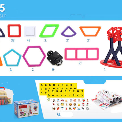 Magnetic Building Blocks Set – Educational STEM Toy for Early Learning