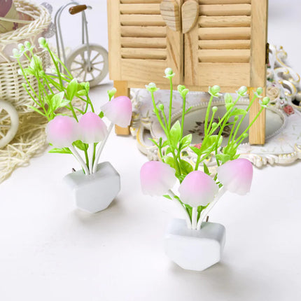 Veilleuse LED colorée en forme de champignon – Lampe apaisante en silicone de style chinois | 30 % de réduction + Livraison gratuite dans le monde entier