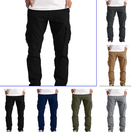 Relax Cargo Pants – Wide Tube Casual Trousers for Men