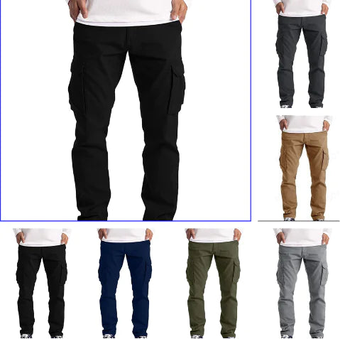 Relax Cargo Pants – Wide Tube Casual Trousers for Men