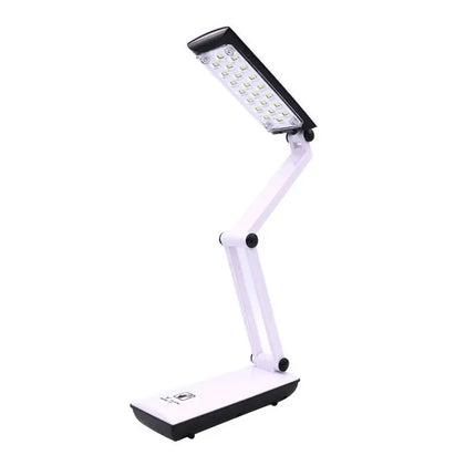 Dimmable Folding LED Desk Lamp – USB Rechargeable, Touch Control, Portable Mini Light for Kids & Office