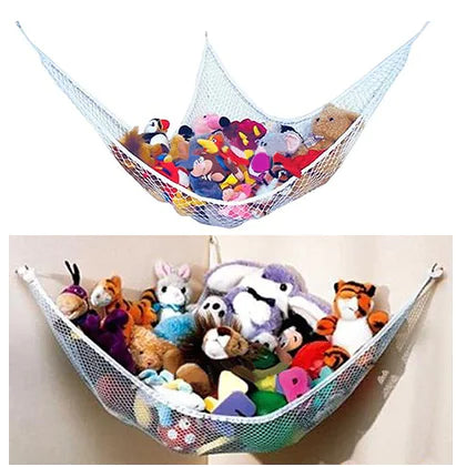 Toy Storage Hammock for Kids – Corner Hanging Organizer for Playroom & Bedroom
