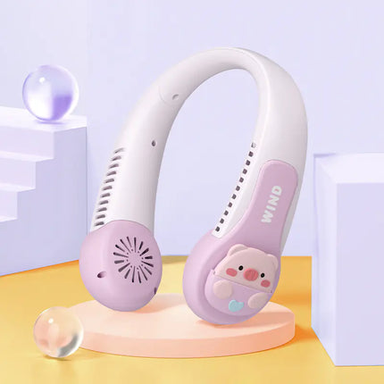 Portable Bladeless Neck Fan – Hands-Free Cooling for Travel & Sports