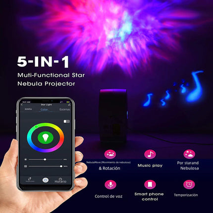 “Smart Control Laser Star Projector Night Light – App & Wi-Fi Enabled”