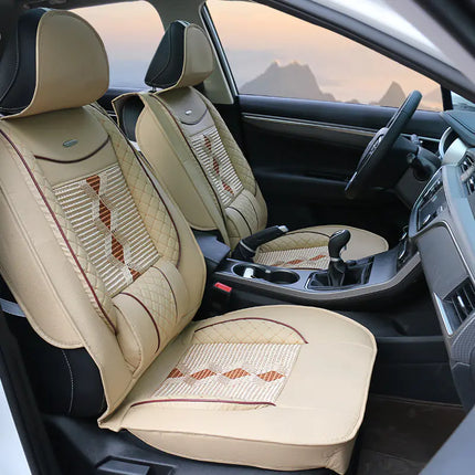 “Universal  Car Seat Covers – PU Leather All-Season Protection”