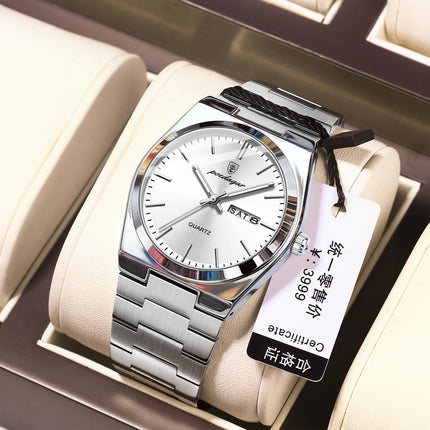Elegant Stainless Steel Wristwatch for Men